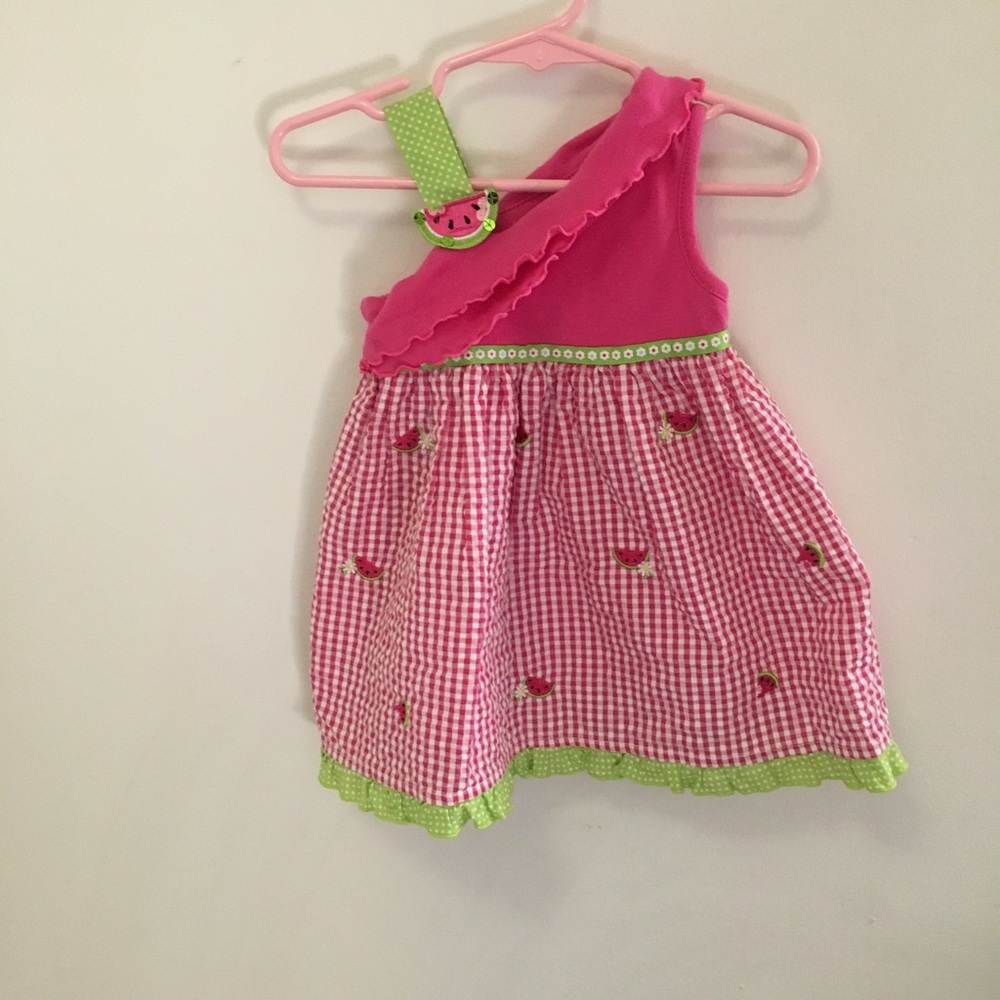 Youngland watermelon theme dress w/ diaper cover - Picture 3 of 5